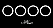 Audi social distance logo